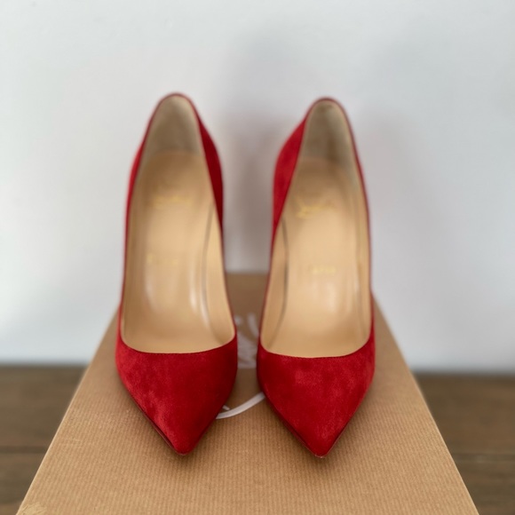 CHRISTIAN LOUBOUTIN PIGALLE FOLLIES 100 SUEDE PUMPS - Picture 3 of 3